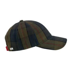 Iona tartan oilskin  caps