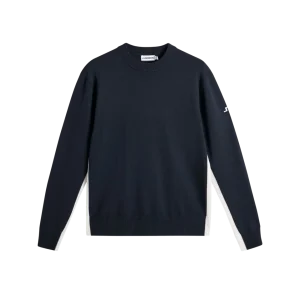 J.Lindeberg Chester Side Stripe Knit Crew – JL Navy