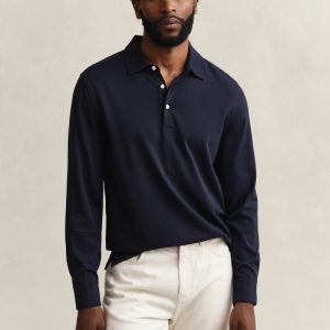 Pima LS Polo, Evening Blue