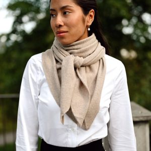 Ronja Cashmere Scarf, Beige