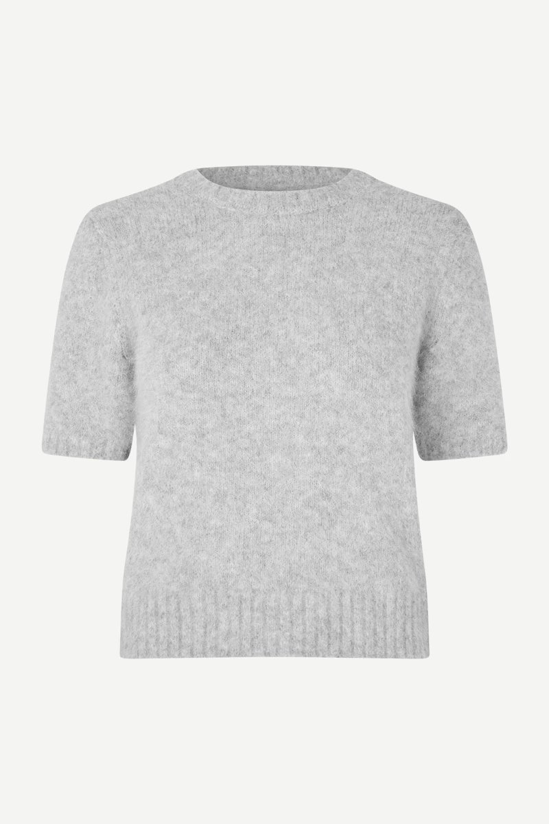 Sajeanne Top 15425, Light Grey Melange - Image 8
