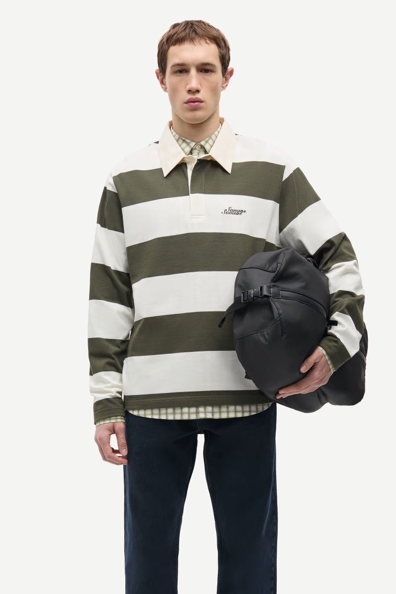 Sakevin X Polo LS 15512, Forest Night Stripes - Image 2