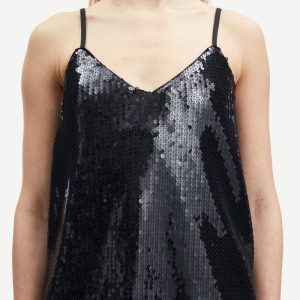 Sharon Strap Top, Black