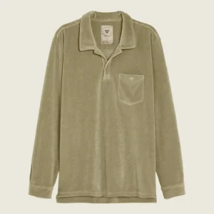 Washed Grey Velour Long Sleeve