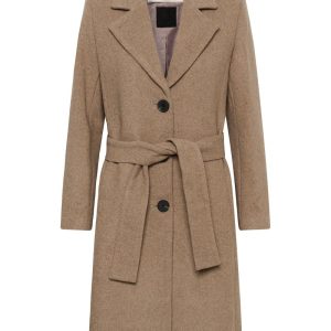 Zorah IW Classic Coat, Sandy Grey Melange